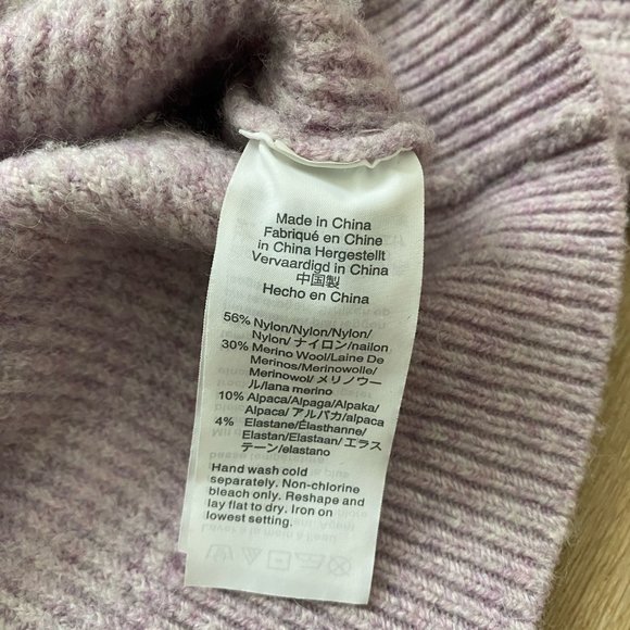 J Crew Jeweled Button Cardigan Lilac in Supersoft Yarn Merino Alpaca Wool S - Picture 2 of 2